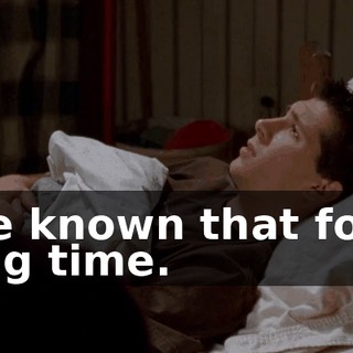 I've known that for a long time.