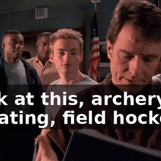 Look at this, archery, debating, field hockey...