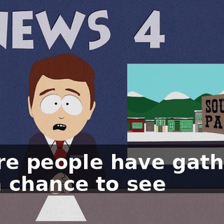 where people have gathered for a chance to see