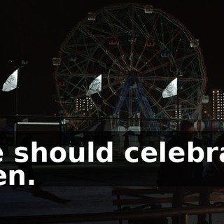 We should celebrate then.