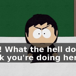 Hey! What the hell do you think you're doing here?