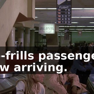 No-frills passengers now arriving.