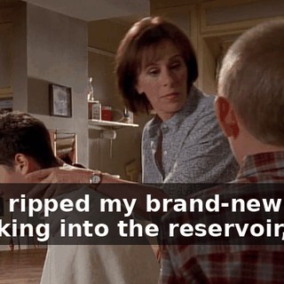 I just ripped my brand-new shirt sneaking into the reservoir,