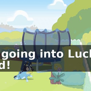 It's going into Lucky's yard!