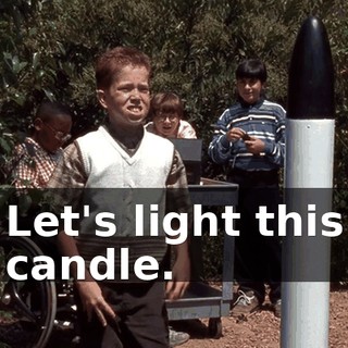 Let's light this candle.