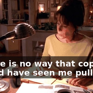 There is no way that cop could have seen me pull out.