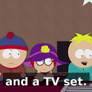 and a TV set.