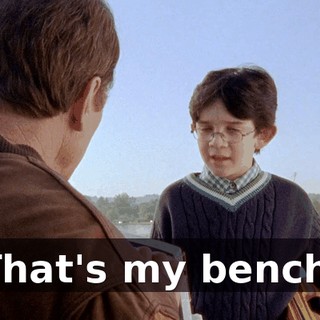 That's my bench.
