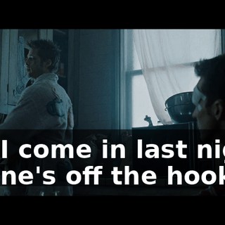 So, I come in last night. Phone's off the hook.