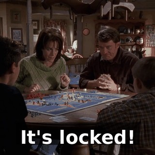 It's locked!