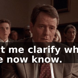 Let me clarify what we now know.