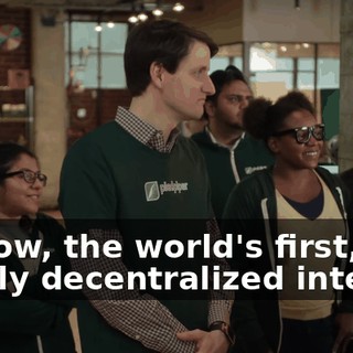 So now, the world's first, totally decentralized internet