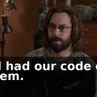 all had our code on them.