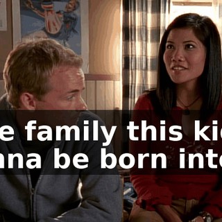 Nice family this kid is gonna be born into.