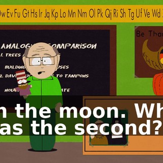 on the moon. Who was the second?