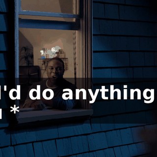 - * I'd do anything for you *