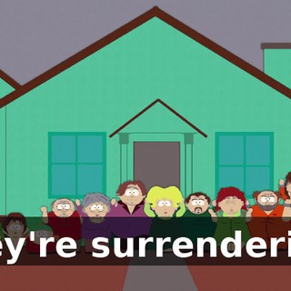 They're surrendering.