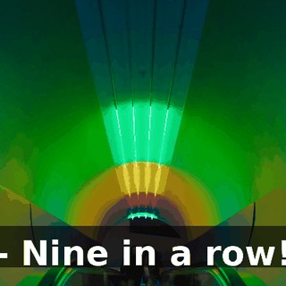- Nine in a row!