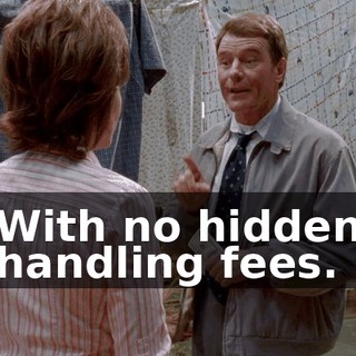 With no hidden handling fees.