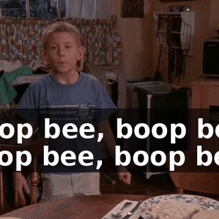 ♪ Boop bee, boop bee, boop bee, boop bee ♪