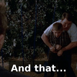 And that...