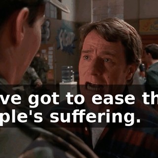 I have got to ease these people's suffering.
