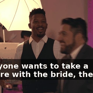 Everyone wants to take a picture with the bride, the star.