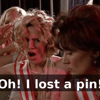 Oh! I lost a pin!
