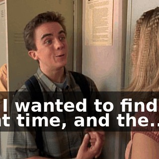 but I wanted to find the right time, and the...