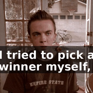 I tried to pick a winner myself,