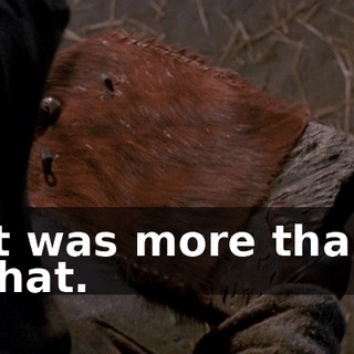 It was more than that.