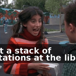 I left a stack of invitations at the library