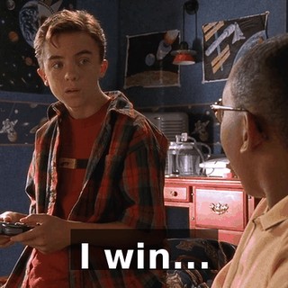 I win...