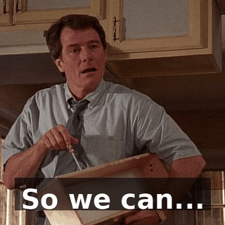 So we can...