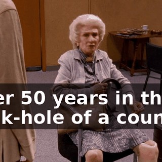 After 50 years in this stink-hole of a country,