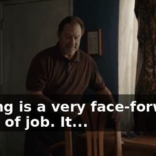 acting is a very face-forward type of job. It...