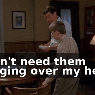 I don't need them hanging over my head.