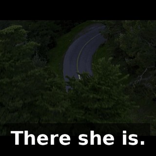 There she is.