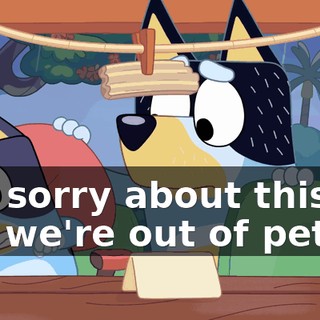 Oh, sorry about this, but we're out of petrol.