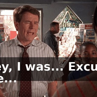 Hey, I was... Excuse me...