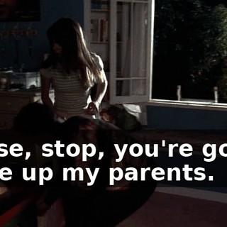 Reese, stop, you're gonna wake up my parents.