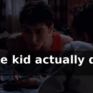 The kid actually did it.