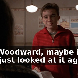 Mr. Woodward, maybe if you just looked at it again--