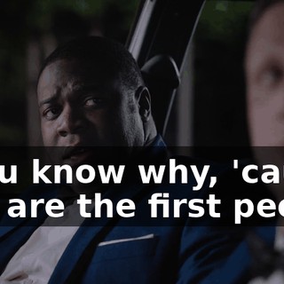 - You know why, 'cause you are the first people