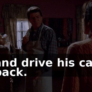 and drive his car back.