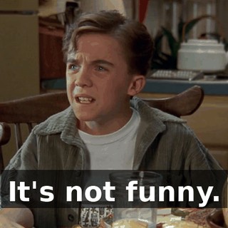 It's not funny.