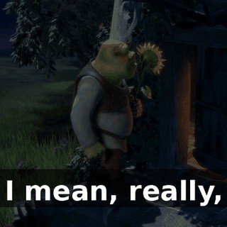 I mean, really,