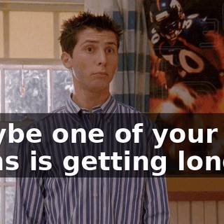 Maybe one of your arms is getting longer.