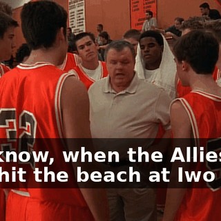 You know, when the Allies first hit the beach at Iwo Jima,