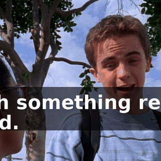 with something really hard.